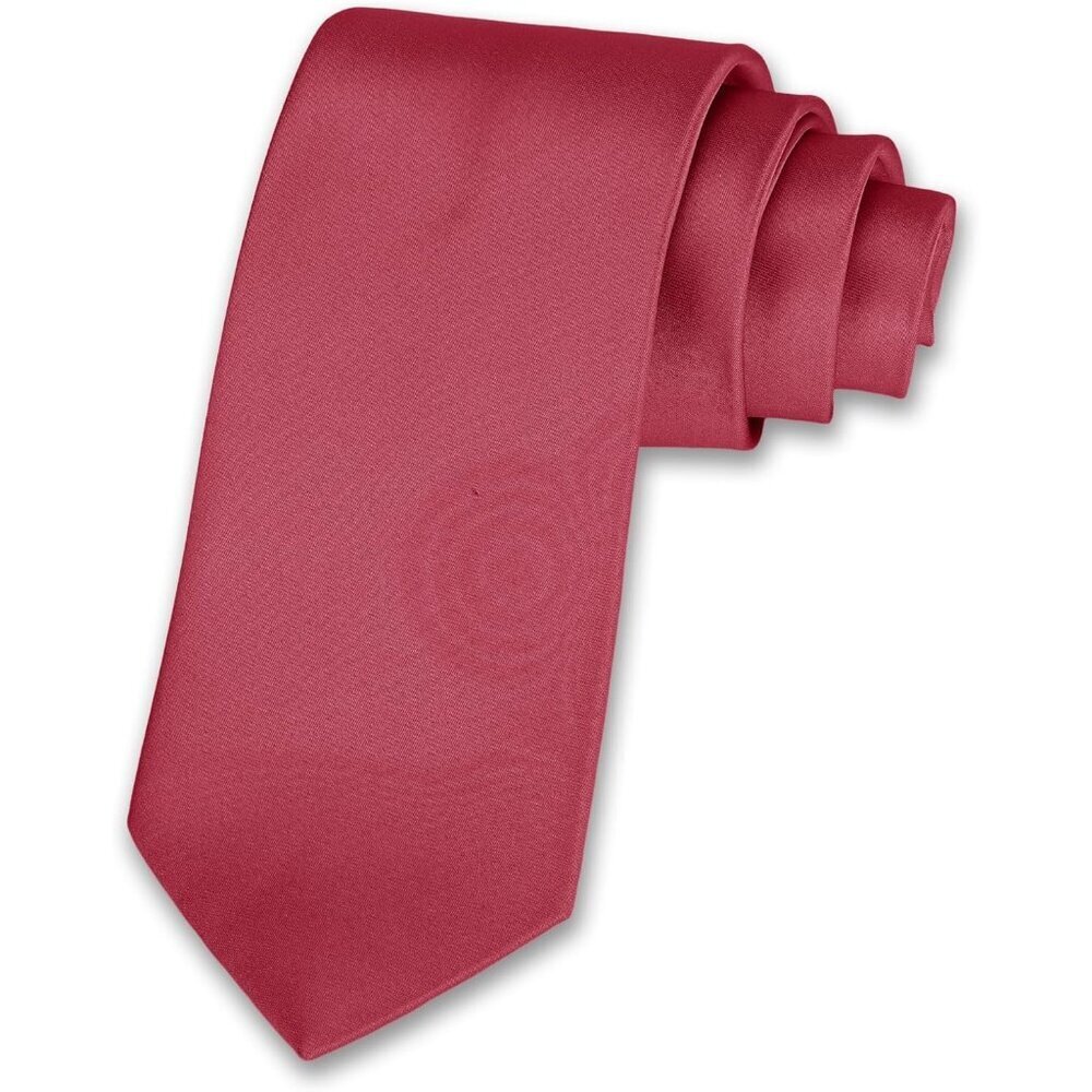 Men's Burgundy Solid Color 8 Cm (3.15in) Polyester Formal Neck Ties